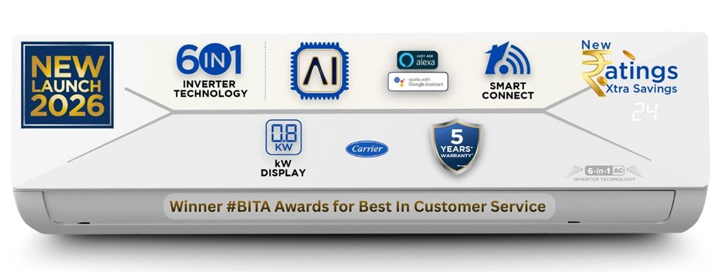 Carrier 1.5 Ton 5 Star Inverter AC Review